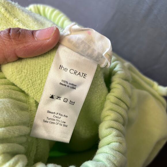 The Crate Heavyweight Sweatpants Joggers Streetwear Hype Skater Loungewear Cozy - Picture 6 of 16